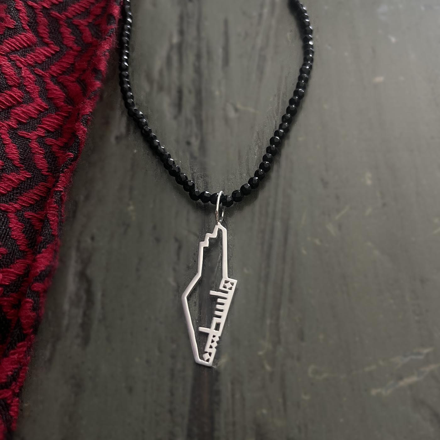 Palestine Silver Beads Necklace