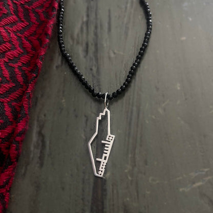 Palestine Silver Beads Necklace