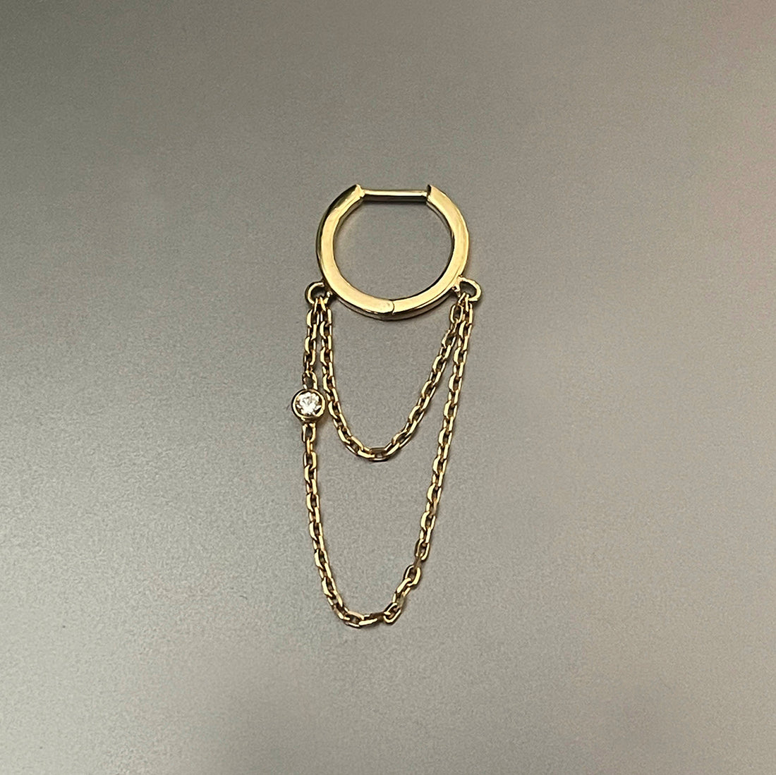 Double Chain Single Earring